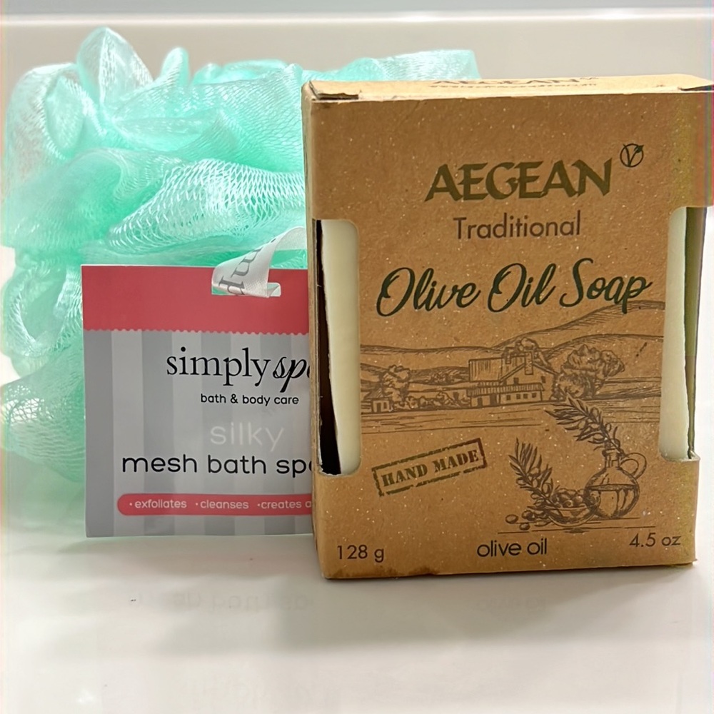 AEGEAN-Traditional olive oil soap 4.5 ounces. Handmade.